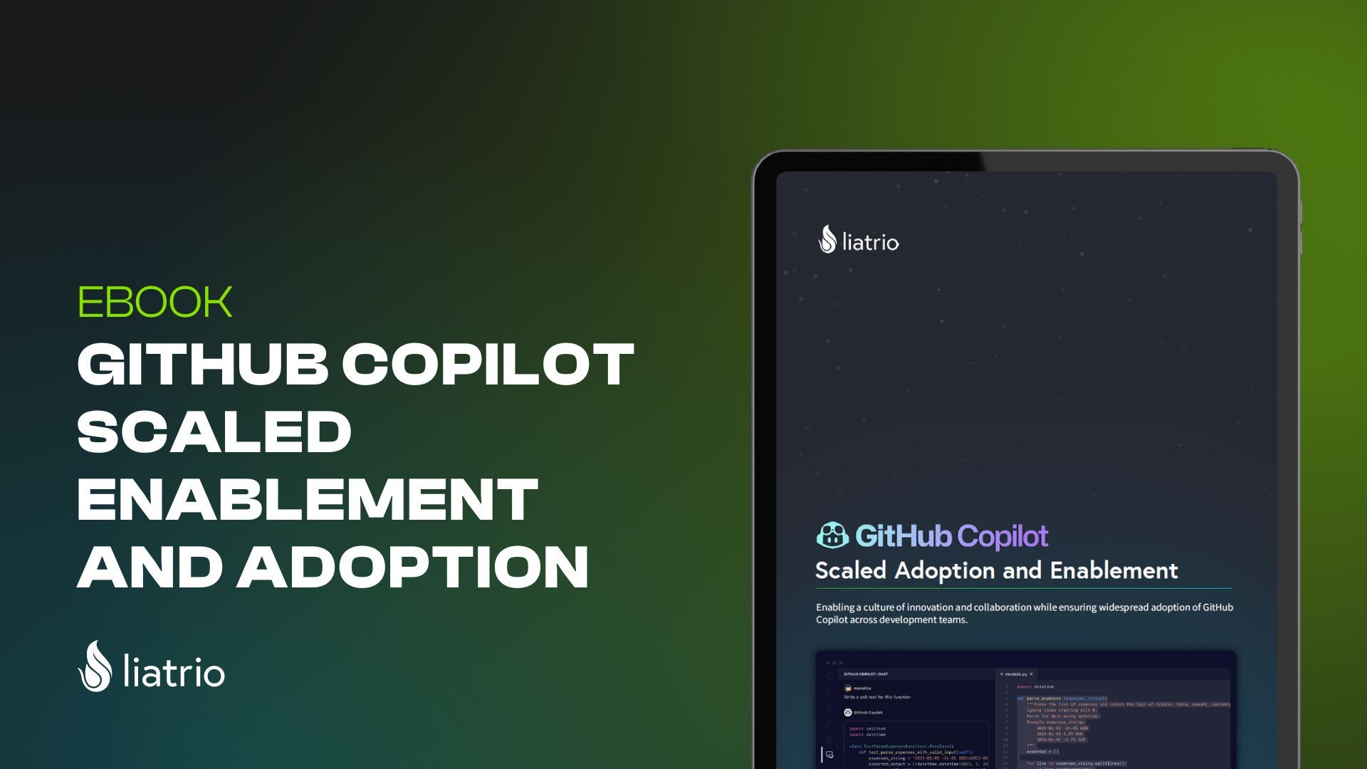 GitHub Copilot Scaled Enablement and Adoption - Liatrio